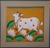 Cow with Lotus Miniature Painting