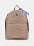 Guess Beige Polyester Logo Men Backpack