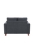 NEUDOT Roman Fabric Sofa for Living Room | 2 Seater Sofa for Drawing Room & Bedroom, Sofa for Office & Lounge - Graphite Grey