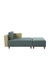 neudot Hailey Fabric Chaise Lounger LHS in Castle Green Colour