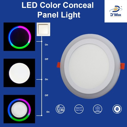 16 Watt 12 4 Round Double Colour LED Conceal Panel Side 3D Effect Light Pack