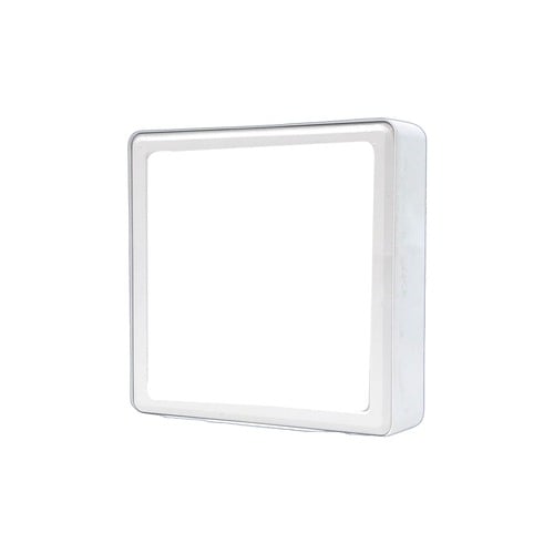 15 Watt Square LED Surface PC Poly Carbonate Panel Light For Ceiling Packof 2 Cool White
