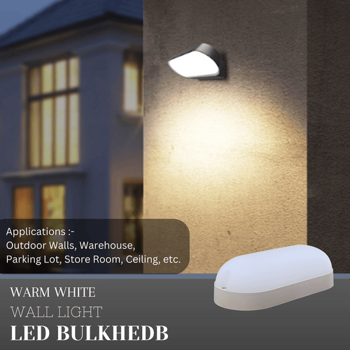 Warm white bulkhead light outlet