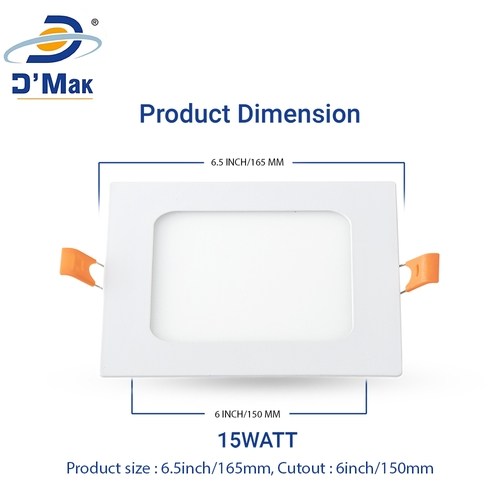 Square concealed light outlet