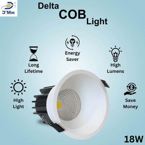 18 Watt Round LED Deep COB Light for POP/ Recessed Lighting(Pack of - 1, Colour - Cool White) view 3