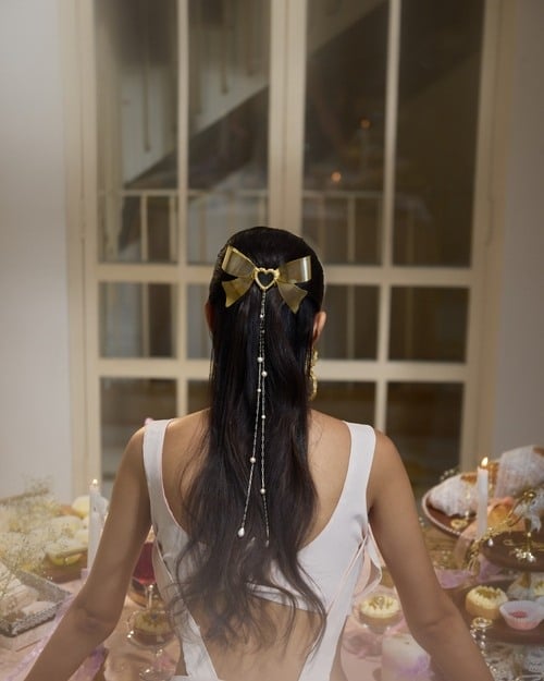 Treasure Heart Bow for Hair