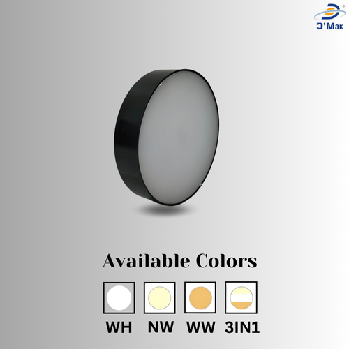 8 Watt Round LED Moon Surface  Panel Light For Ceiling(Packof-1 , Cool White)