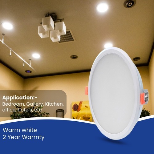 22 Watt Round Led PC Conceal Light for POP Recessed Lighting Pack of 20 Colour Warm