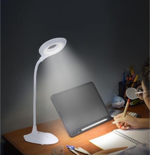D'Mak 16LED USB Rechargeable LED Table Lamp Steps Touch