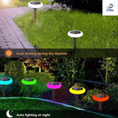 Disc solar pathway light on sale