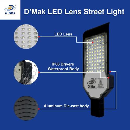 72 Watt LED Street Light With Lens Waterproof IP65 For Outdoor Purposes Pack Of 5