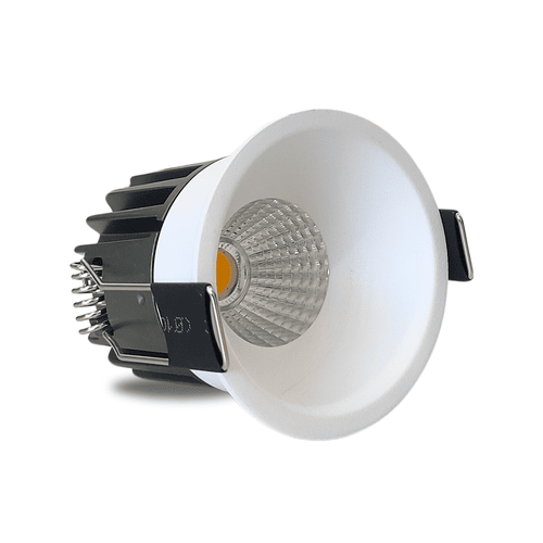 7 Watt Round LED White Body Deep COB Light for POP Recessed Lighting Pack of 1