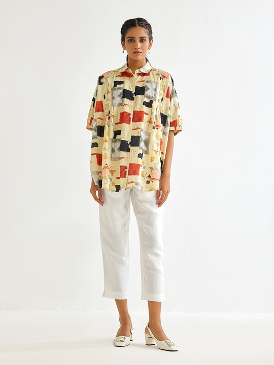 White Slim Trouser