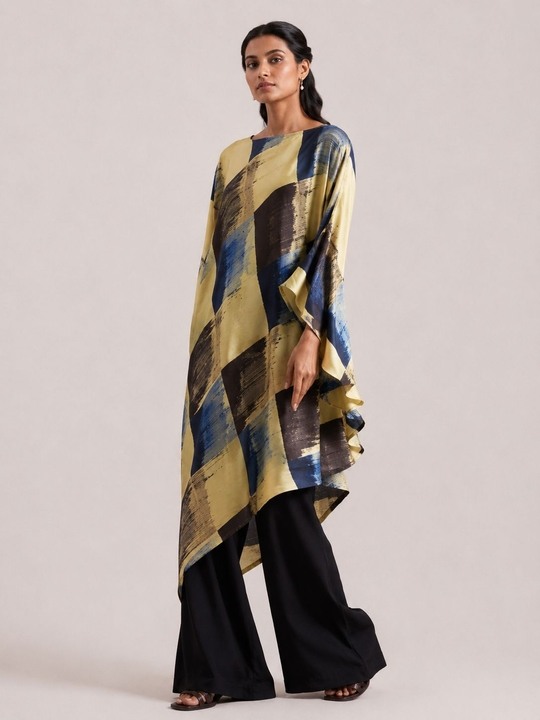 Ajrakh Printed Kaftan