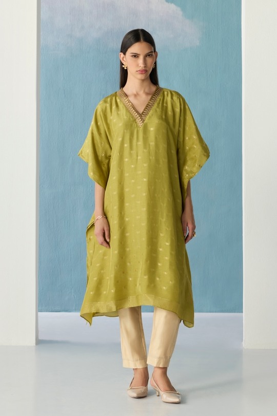 Moss Banaras kurta