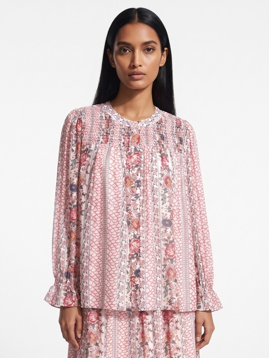 Pink Printed Top