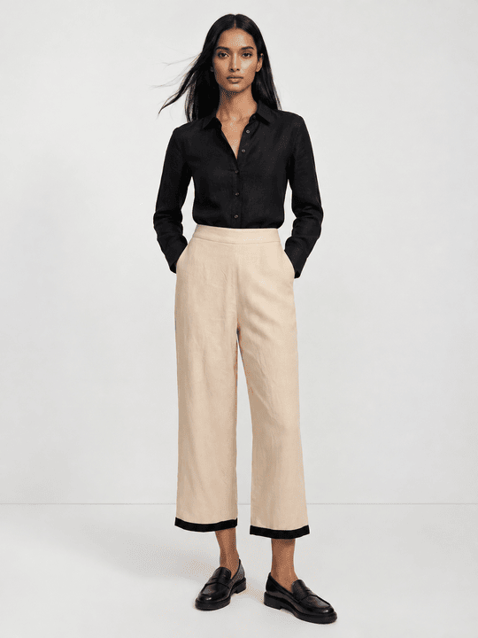 Beige LinenTrouser