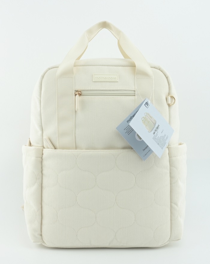 Mothercare Lightweight Voya Diaper Bag with Built-in Handy Changing Mat - White