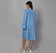 Maternity Knee Length Dress - Blue