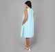 Maternity Pleated Sleeveless Dress - Light Blue