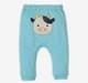 Infant Unisex Printed 100% Cotton Joggers – Blue