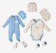 Infant Unisex Printed Organic Cotton Clothing Set - Multicolour (Pack of 7)