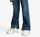 Girls Embellished Flared Fit Denim Jeans