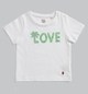 Girls Applique Printed Tshirt - White