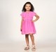 Girls Embroidered Dress - Pink
