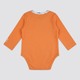 Unisex Baby Long-Sleeve Outer Space Organic Cotton Bodysuits Pack (2-Piece) – Burnt Orange & Pastel Yellow