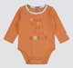 Unisex Baby Long-Sleeve Outer Space Organic Cotton Bodysuits Pack (2-Piece) – Burnt Orange & Pastel Yellow