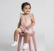 Infant Girls Pastel Striped Ruffle Sleeve Romper
