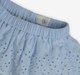 Infant Girls Schiffli Embroidered Co-Ord Set- Blue