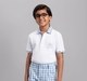 Polo Tee with Checks Collar for Girls and Boys