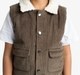 Boys Sleeveless Corduroy Jacket