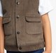 Boys Sleeveless Corduroy Jacket