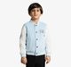 Ed-A-Mamma Boys Varsity Bomber Jacket - Sky Blue