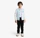 Ed-A-Mamma Boys Varsity Bomber Jacket - Sky Blue