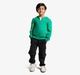 Ed-A-Mamma Boys Knit Printed Hooded Jacket - Green