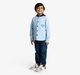 Boys Back Print Hooded Shacket
