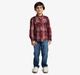 Boys Checked Shirt With Embroidery