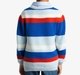 Boys Striper Sweatshirt With Woven Collar