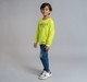 Boys Knit Twill Sweatshirt