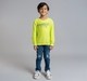 Boys Knit Twill Sweatshirt