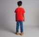 Ed-A-Mamma Boys Waffle Crew Neck Printed T-Shirt - Red