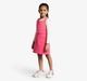 Girls Pinafore Dress With Full Sleeves T-Shirt & Belt