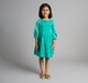 Girls Embroidered Dress With Scrunchie