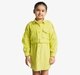Girls Corduroy Shirt Dress With A Belt