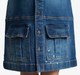 Girls Denim Dress With Cargo Pockets And Splatter Paint
