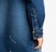 Girls Denim Dress With Cargo Pockets And Splatter Paint